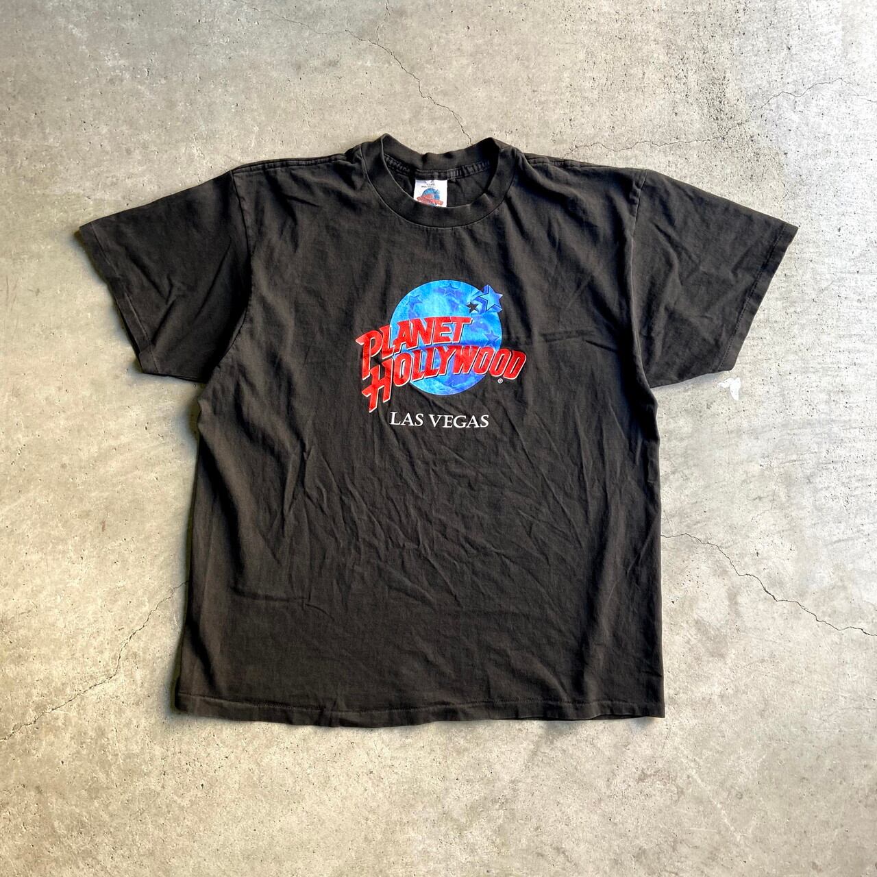 90年代 プラネットハリウッド PLANET HOLLYWOOD NEW YORK アドバタイジングTシャツ USA製 メンズXL ヴィンテージ /eaa351337