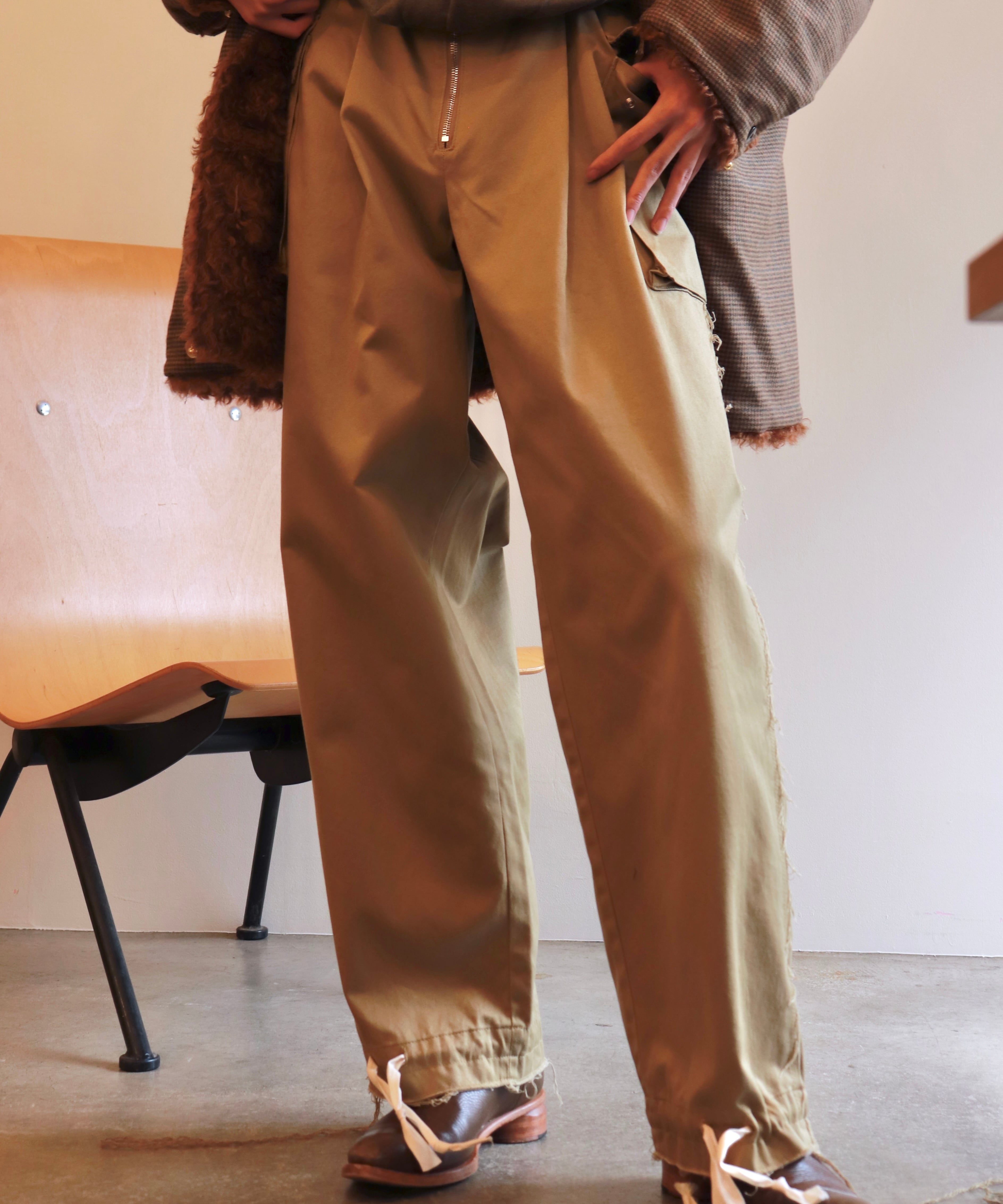 Midorikawa / MID24AW-PT01 3STITCH WORK PANTS (BEIGE Midorikawa / MID24AW-PT01 3STITCH WORK PANTS (BEIGE