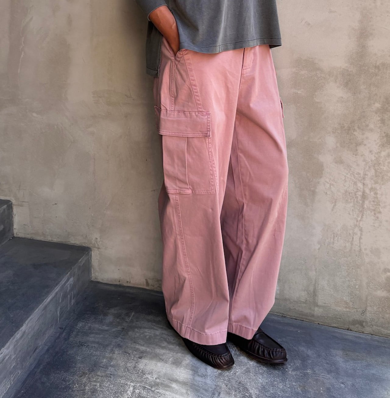 新品未使用flamingofirm カーゴパンツ カーゴクロップドパンツ flamingofirm