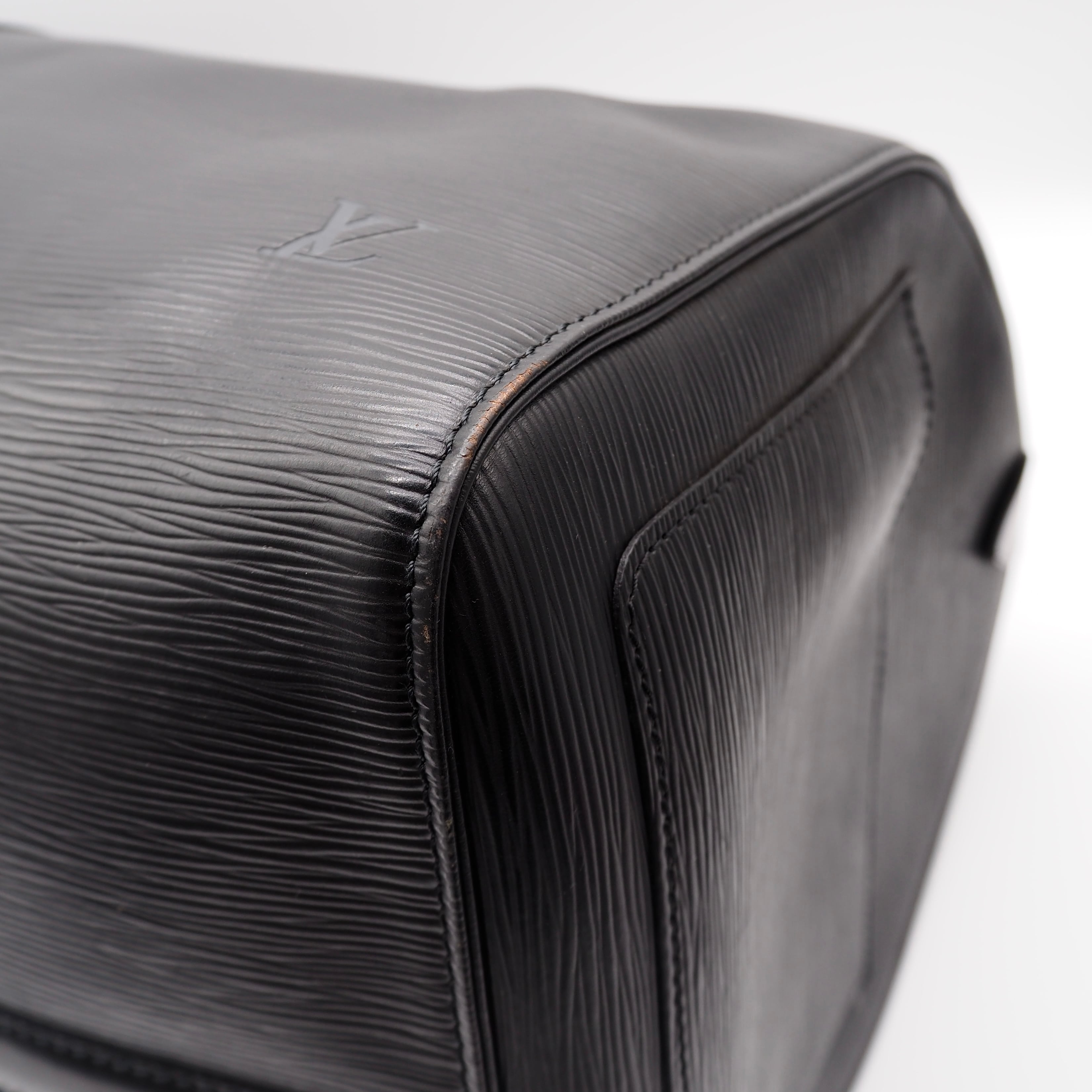 Louis Vuitton エピ ノワール キーポル 50 ボストンバッグ ブラック