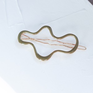 HAIR PIN || 【通常商品】 UNI-UNI HAIR PIN (GOLD+GREEN) || 1 HAIR PIN || GOLD×GREEN || EBH059