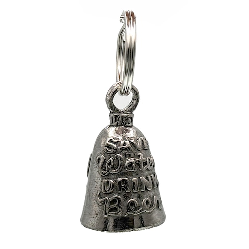 【MADE IN USA】お守り 魔除け バイカー GUARDIAN BELL 米国ガーディアンベル社 直輸入 本物 新品 説明書付き ガーディアンベル バイカーベル Save Water, Drink Beer! :AMGB-238