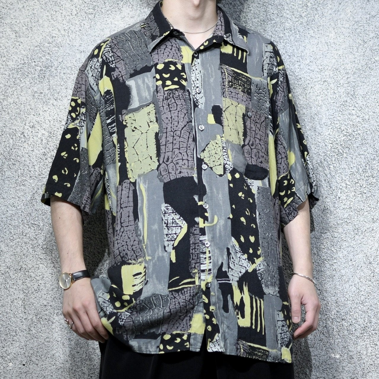 pattern rayon shirt