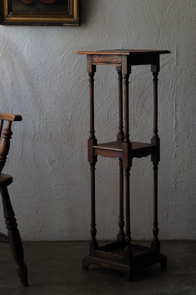 オーク展示台-antique oak display stand