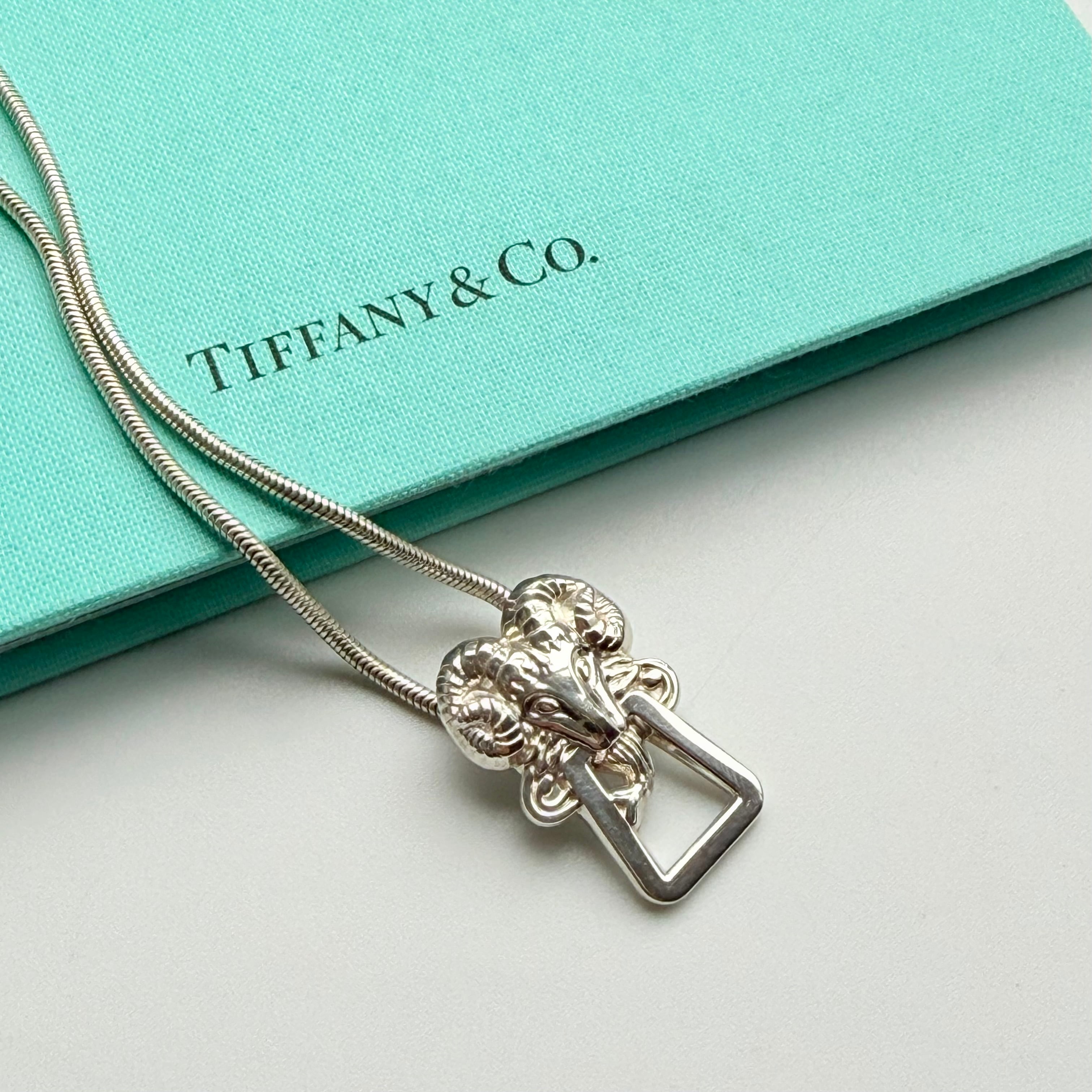 vintage tiffany&co. ヴィンテージティファニーsheep head pendant
