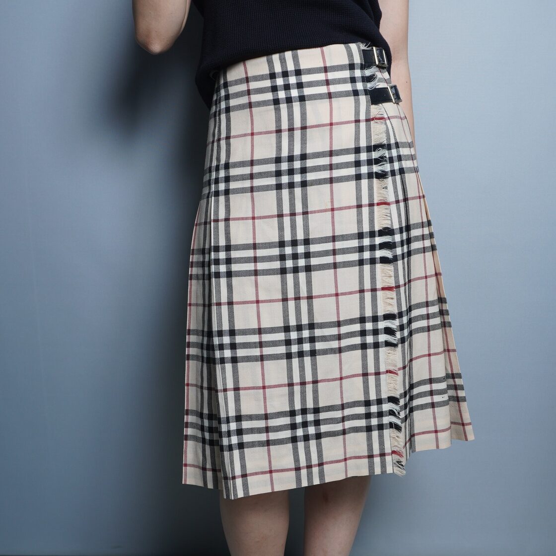 BURBERRY】バーバリー ノバチェック サイドベルト スカート beige | Pay ID 