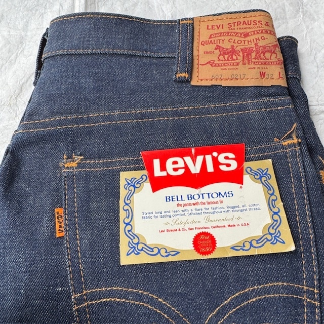 Levi's リーバイス 607 0217 デニムパンツ 70s デッドストック スモールe Talon ヴィンテージ古着 W42 画像2
