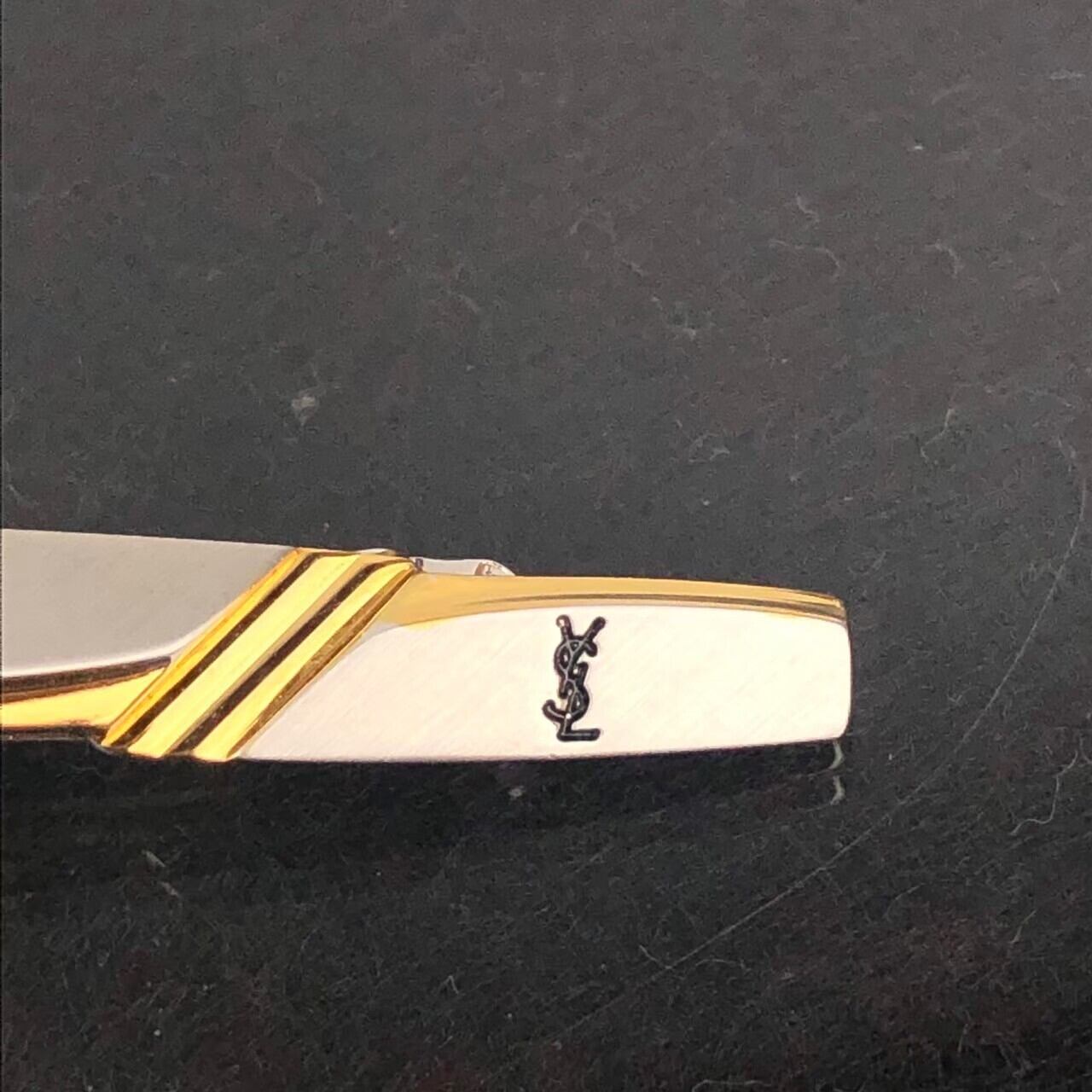 中古】イヴサンローラン YSL ネクタイピン カフス セット 未使用品