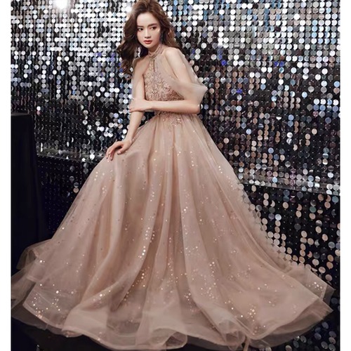 演奏会ドレス ロングドレス 大きいサイズ 2XL ドレススカート ロングスカート パーティー 結婚式 袖なし ノースリーブ エレガント ふんわりスカート ボリュームスカート お洒落 メッシュスカート