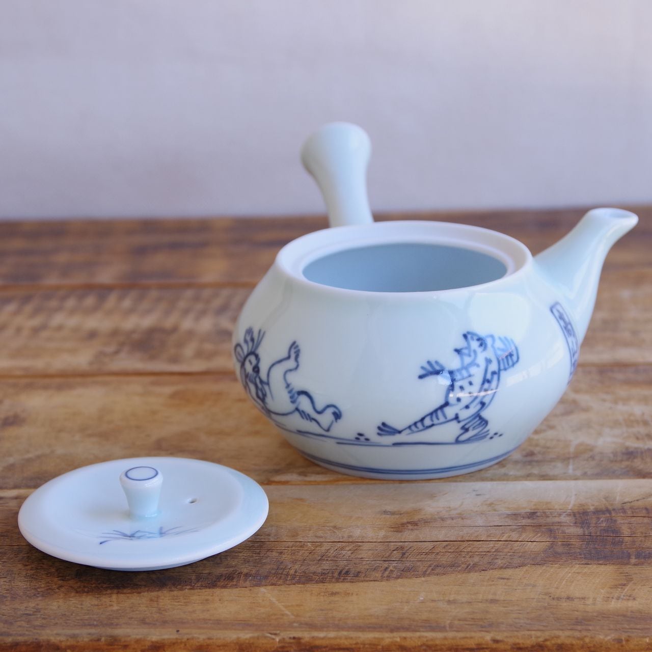新品】波佐見焼 洸琳窯 高山寺 急須 鳥獣戯画 日本茶 茶器 うさぎ 蛙