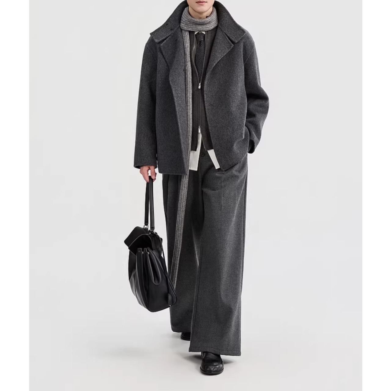 ボタンフロント ヒップ丈ジャケット af0438