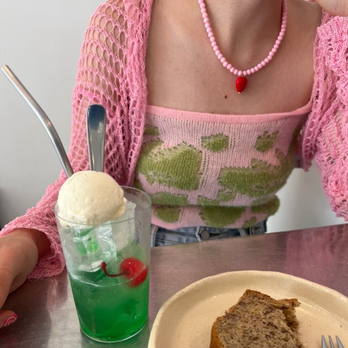 knit camisole mesh cardigan set_LN01312