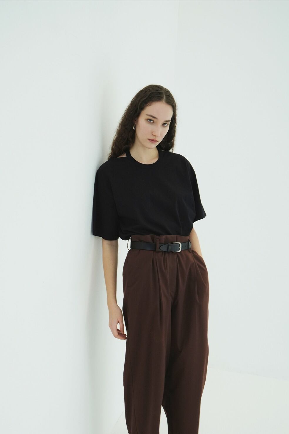 CLANE W FACE NOTCHED RIB OVER TOPS 3色展開 | FLICKA ASHIYA