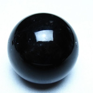 モリオン 丸玉 黒水晶 丸玉 35mm スフィア 置物 原石 141-7472