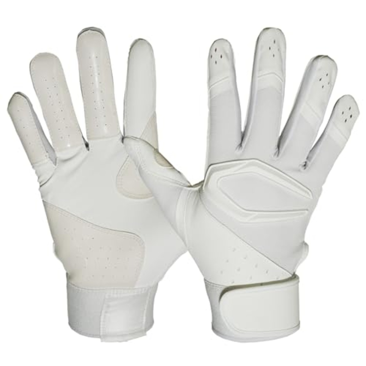 カッターズ (CUTTERS) バッティング グローブ 手袋 B444S パワーコントロール4.0 ソリッド 両手用 野球 ソフトボール M ホワイト