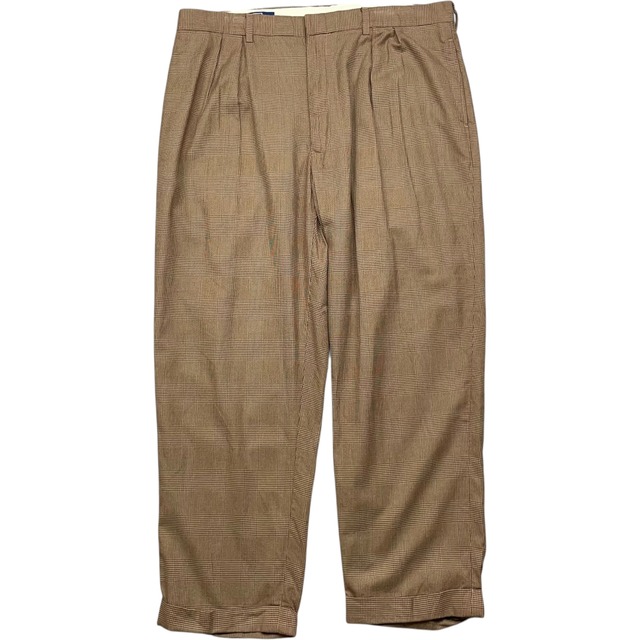 《実寸 W39L29》 Ralph Lauren ラルフローレン スラックスパンツ チェック柄 no.7956