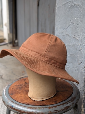 BAA COSTUME MFG. US ARMY HAT VINTAGE BROWN TENT FABRIC