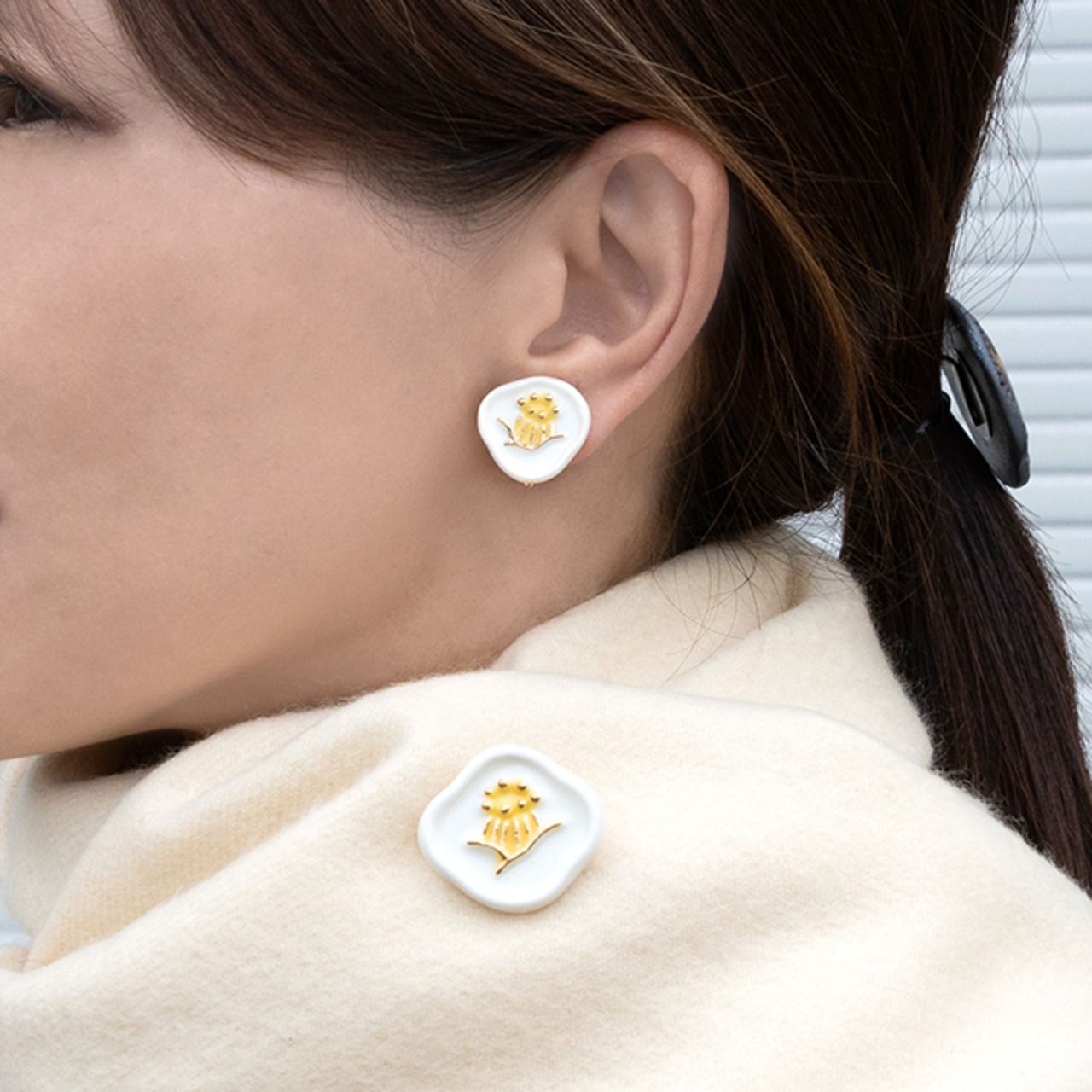 椿　ピアス/イヤリング