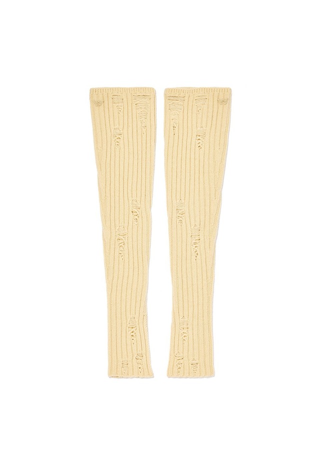 [OPEN YY] CUT OUT LEG WARMERS, CREAM 正規品 韓国ブランド 韓国通販 韓国代行 韓国ファッション オープン ワイワイ 日本 店舗
