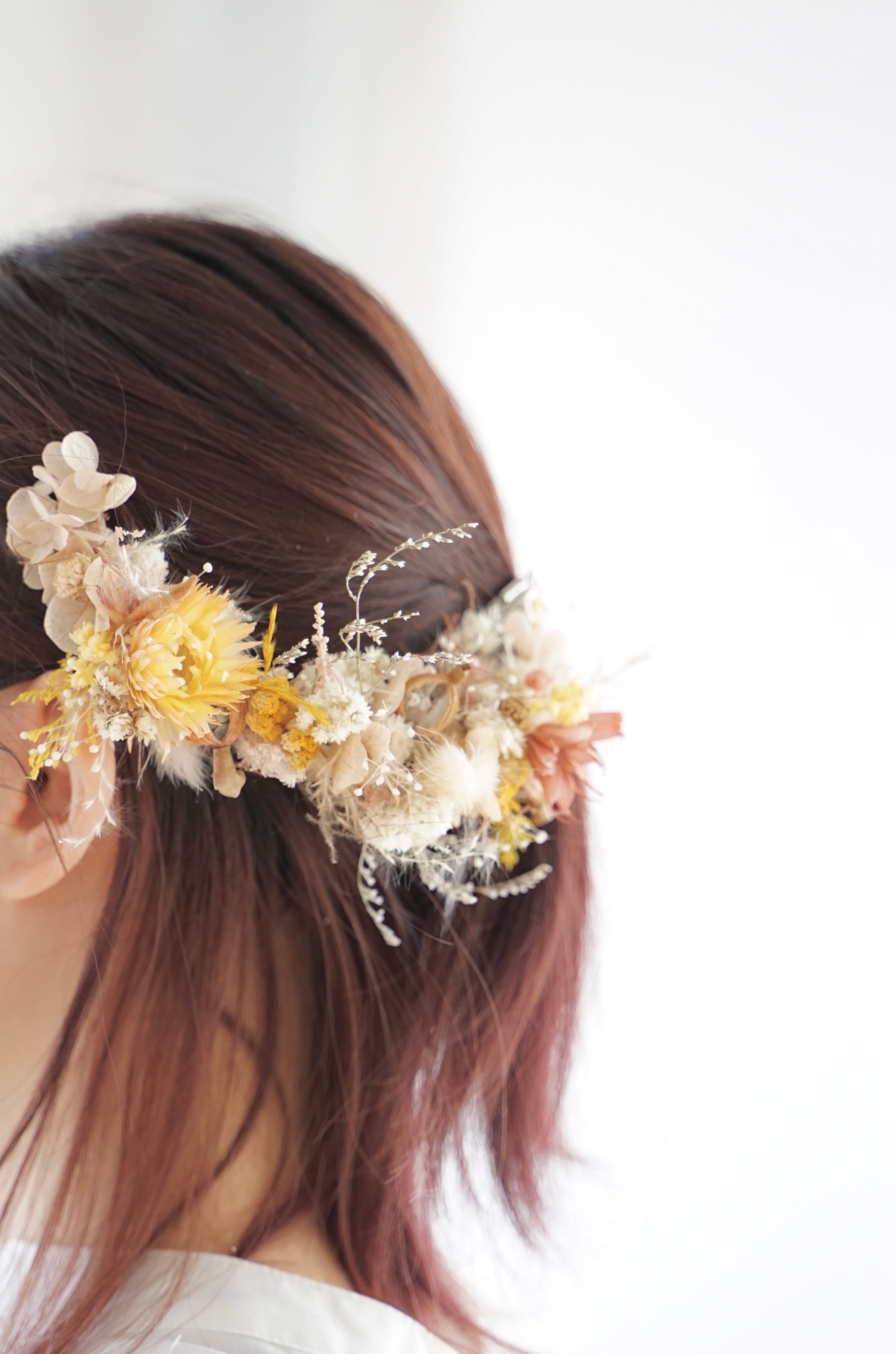 flower valletta/フラワー バレッタ 成人式 花 髪飾り ヘッドパーツ