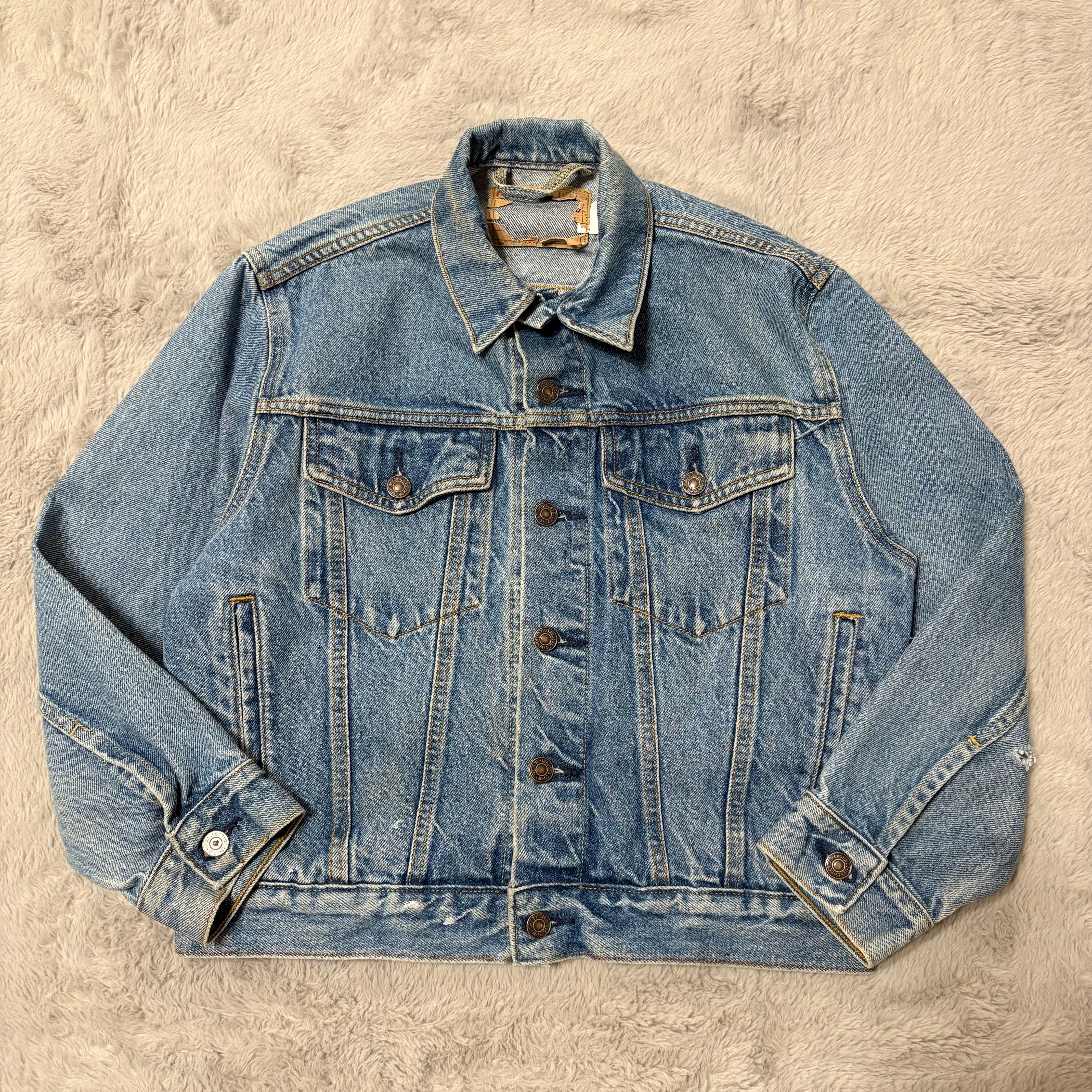 90s Levi's 70507/Denim Jacket/USA製/L/デニムジャケット/ボタン裏527