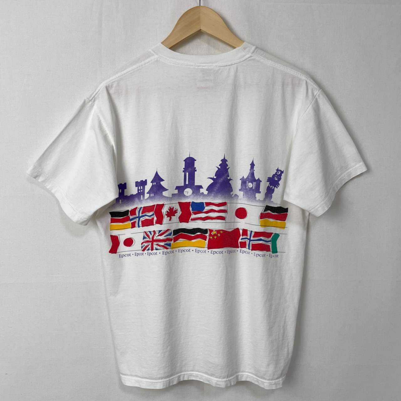 90s USA製 ミッキー Epcot Tシャツ 古着 ディズニー ヴィンテージ 万 