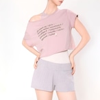バレエワード クロップドTシャツ 2色展開 L1507