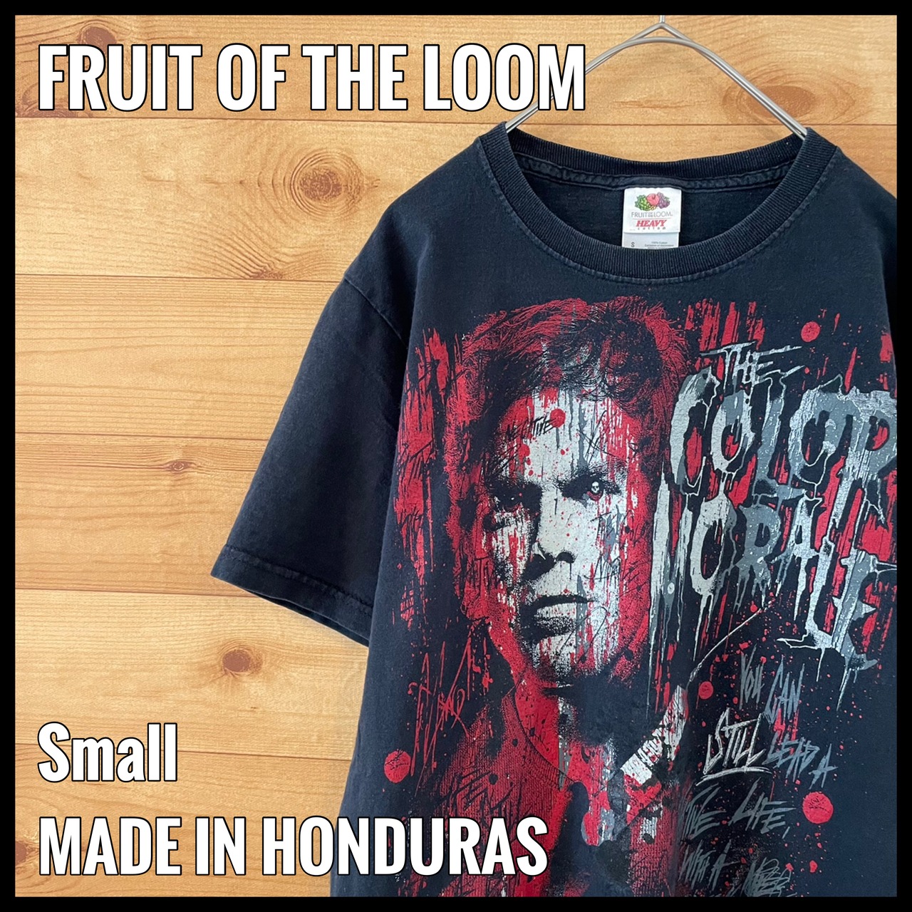 【FRUIT OF THE LOOM】ザ・カラー・モラール バンドTシャツ ロックTシャツ イラスト ビッグプリント the color morale US古着 アメリカ古着