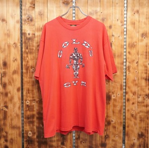 90s gold gym Tシャツ　袖裾シングル　XL程度　ゴールドジム