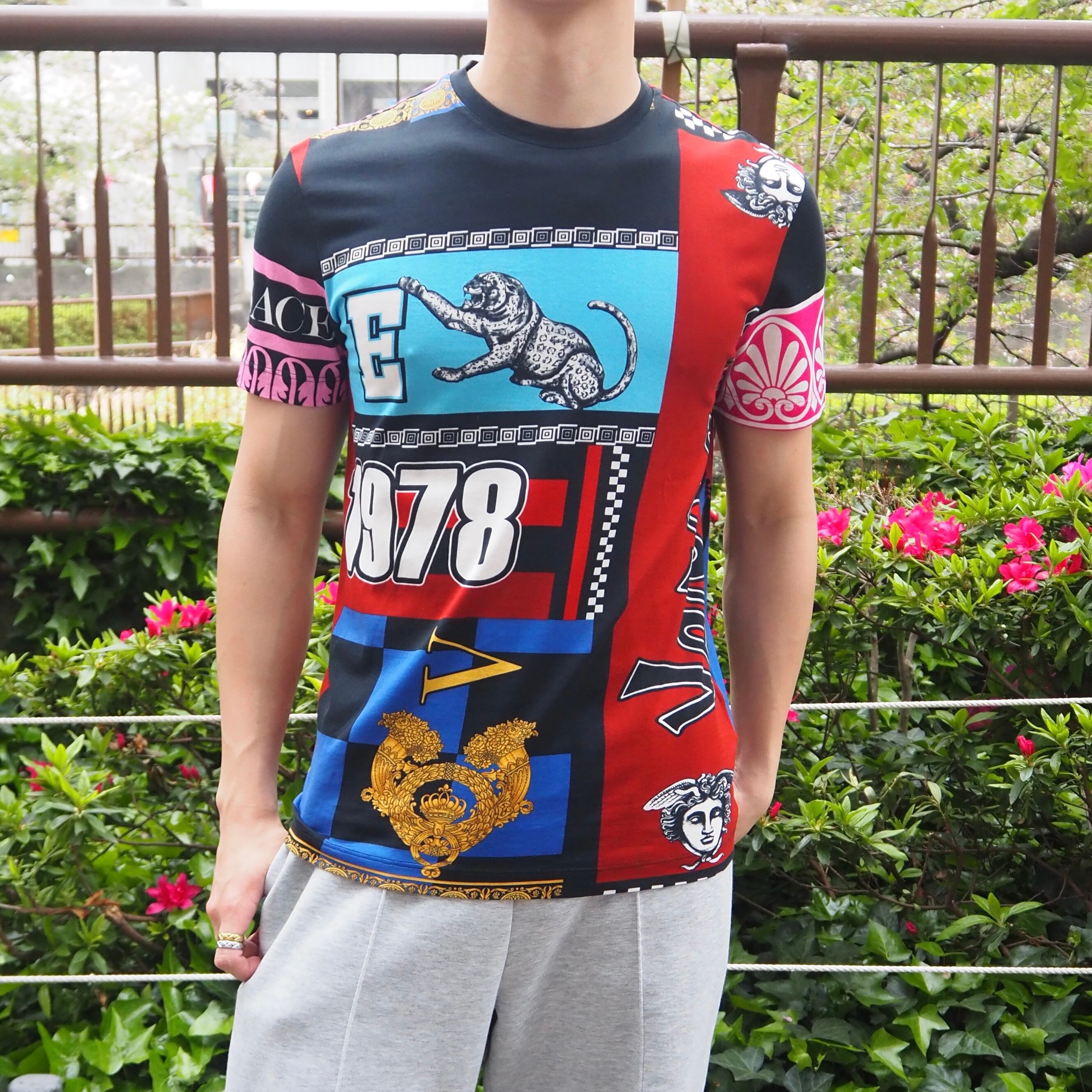 VERSACE Tシャツ 総柄 コットン ヴェルサーチ | 2122TOKYO
