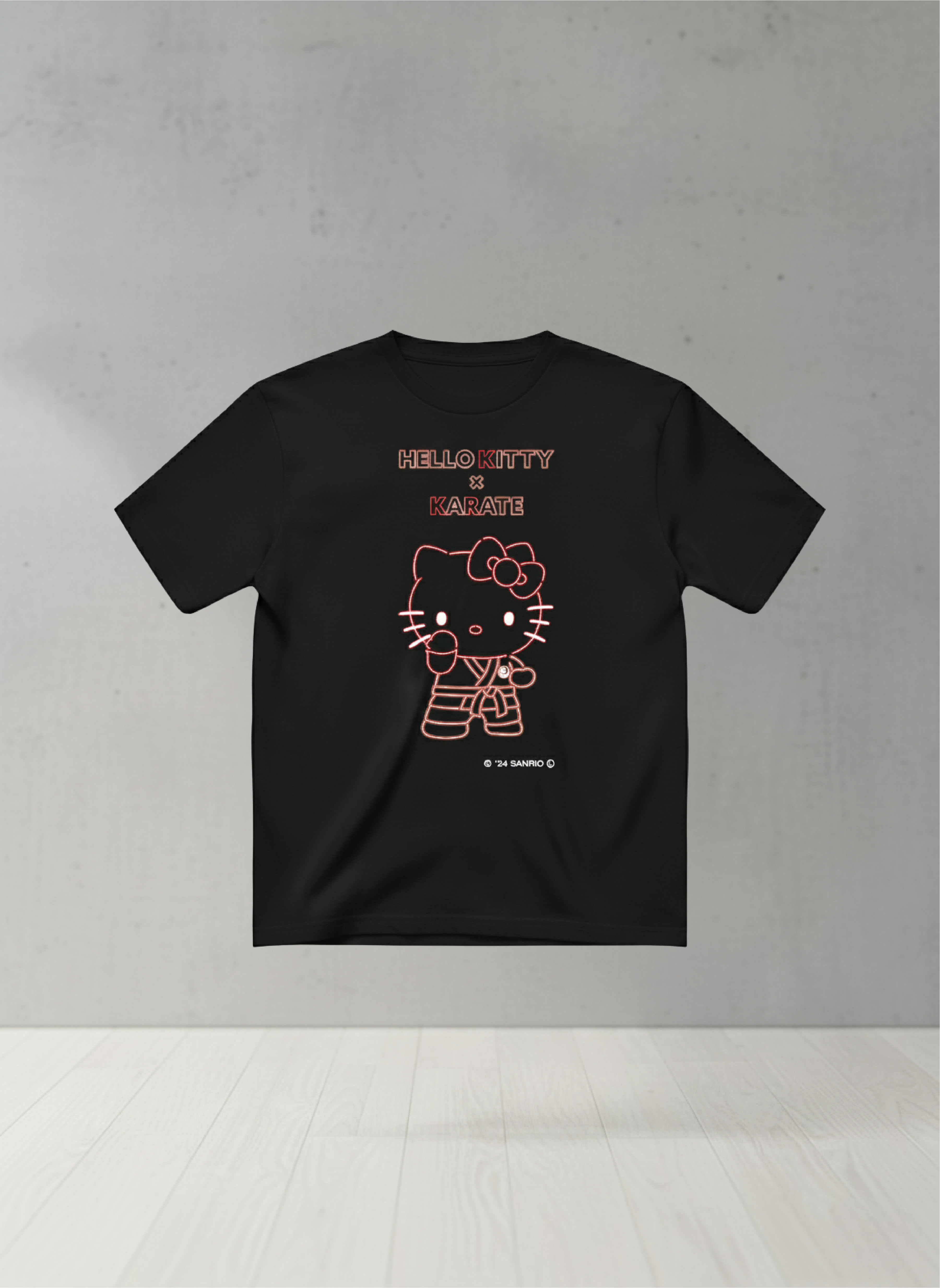 半袖サンリオコラボTシャツ ブラック（ハローキティ） | KYOTOJAPAN TRUST