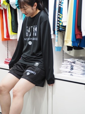 BASIC LOGO SL-LONGTEE(DRY) color Black×Grey