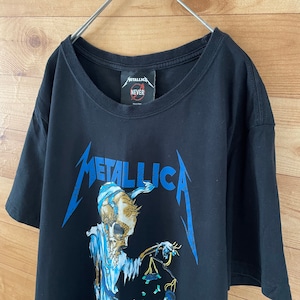 【METALLCA】メタリカ バンドTシャツ プリント パスヘッド スカル バックプリント 3XL US古着 アメリカ古着