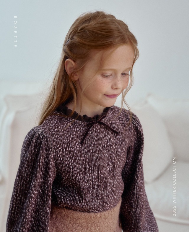 【取寄】rosette|blooming blouse|ブルーミングブラウス|XS-XL|kids|25 winter