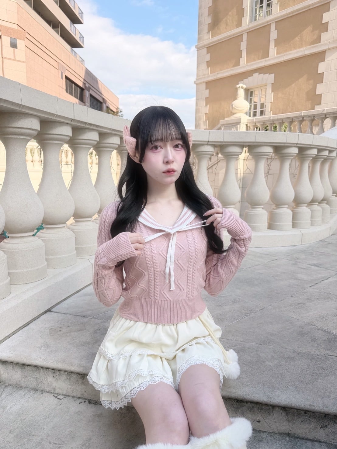 sweet sailor ribbon knit