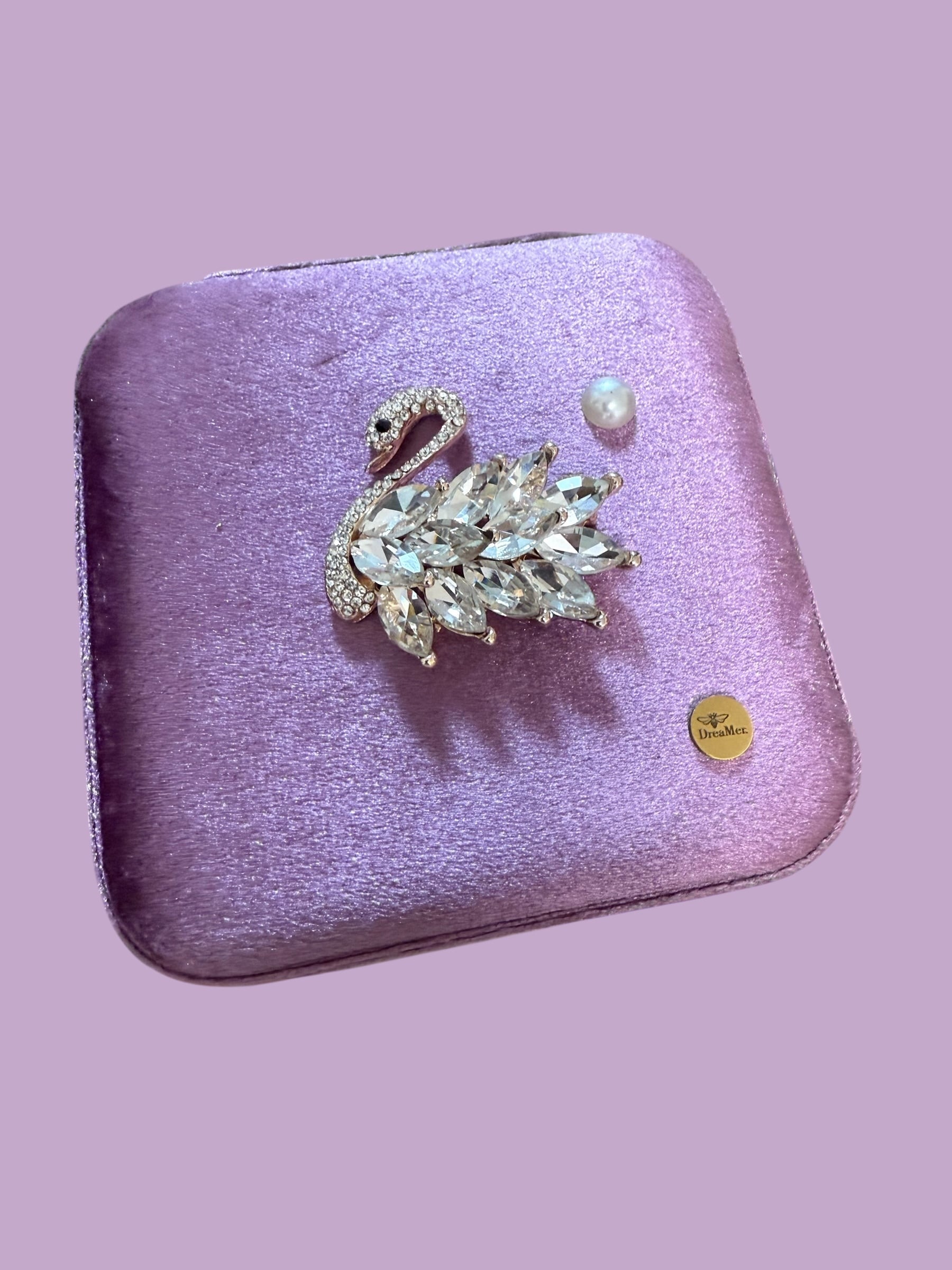 約14日間発送【Jewelry Box】Mirror Box/Swan Jewelry Box/卓上BOX