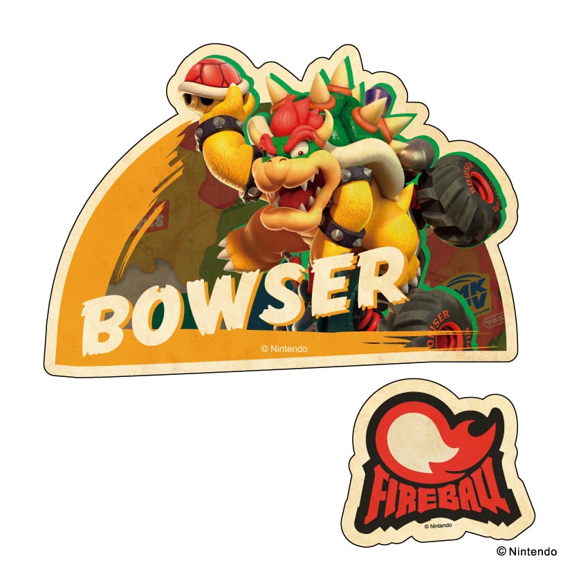 マリオカートワールド トラベルステッカー 2枚セット ①マリオ