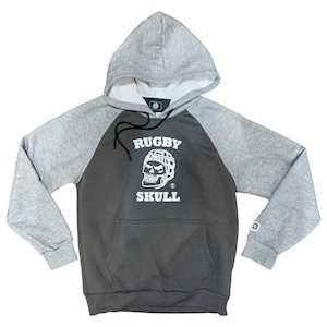 RUGBY SKULL Pullover Hoody Dark Gray × Gray