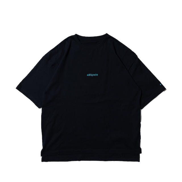 embroidery-T(turquoise) BLACK / エンブロイダリーtee（ターコイズ）