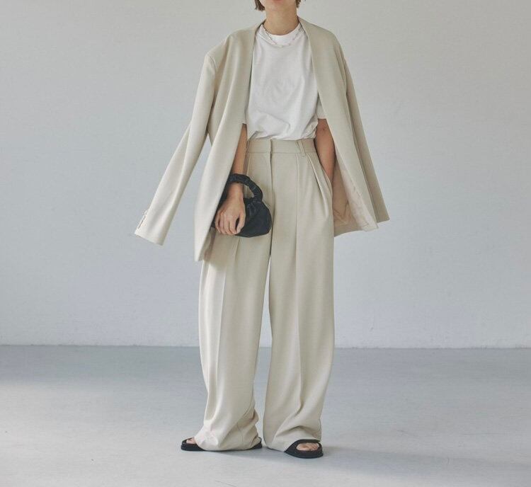 Doubletuck Twill Trousers | loveliest