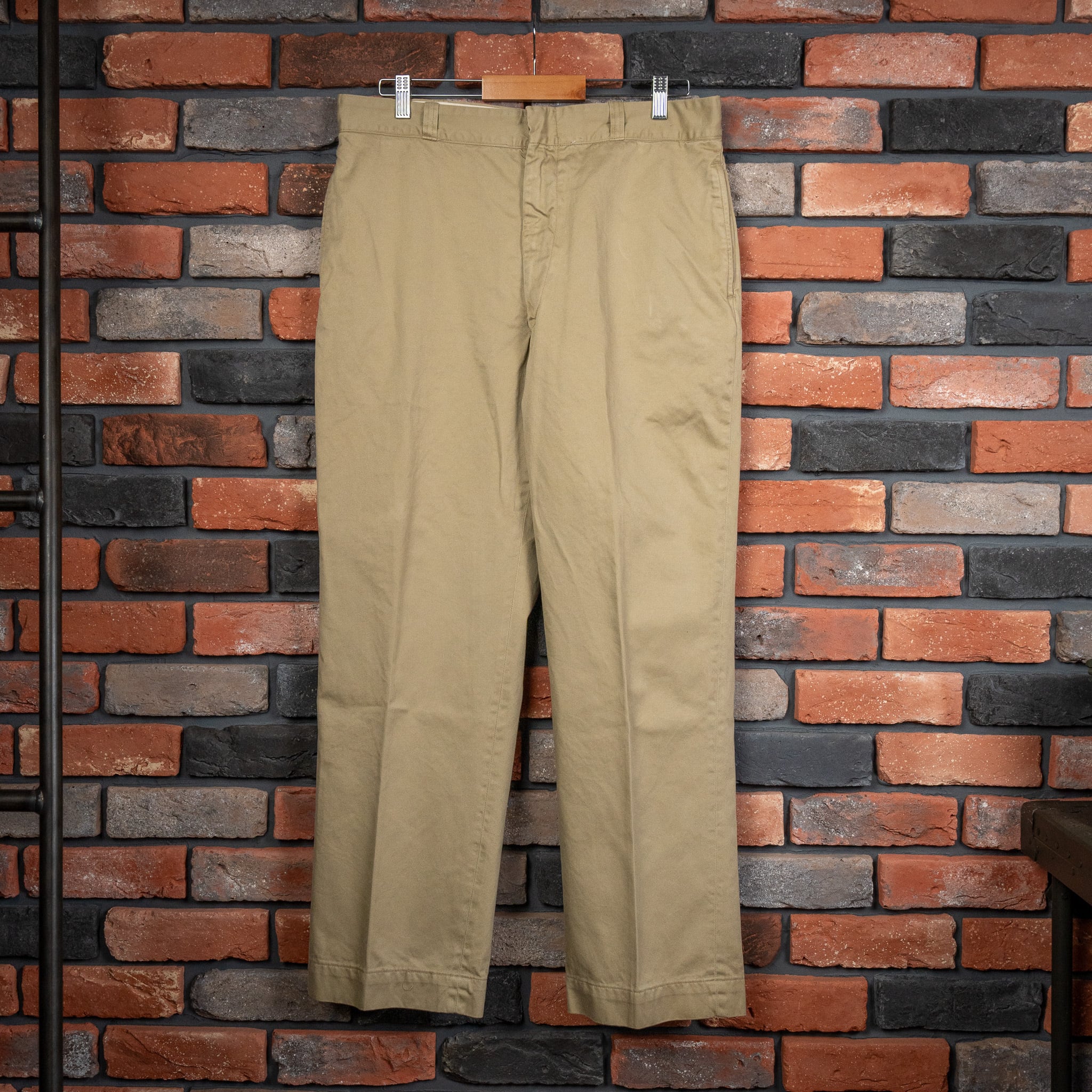 W36】U.S.ARMY 60s Chino Trousers 8.2oz Khaki Shade1 W36】U.S.ARMY 60s Chino Trousers 8.2oz Khaki Shade1