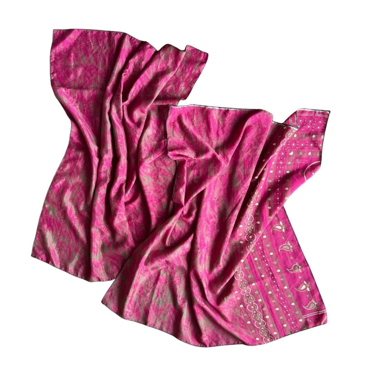 No.84 | おそろい2枚セット リサイクルサリースカーフ