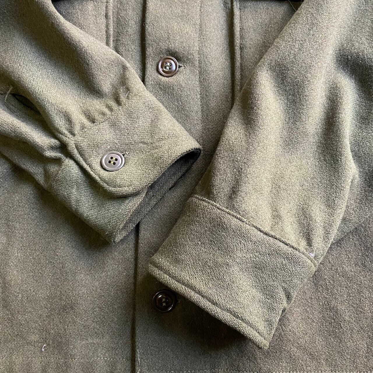 50年代 ビンテージ U.S.ARMY 米軍実品 ウール ミリタリーシャツ