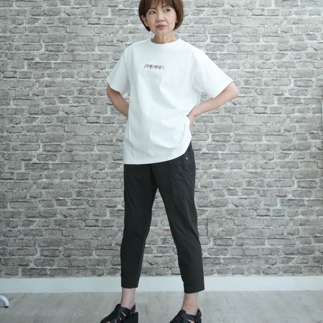 超ストレッチ綺麗系カーゴパンツチャコール