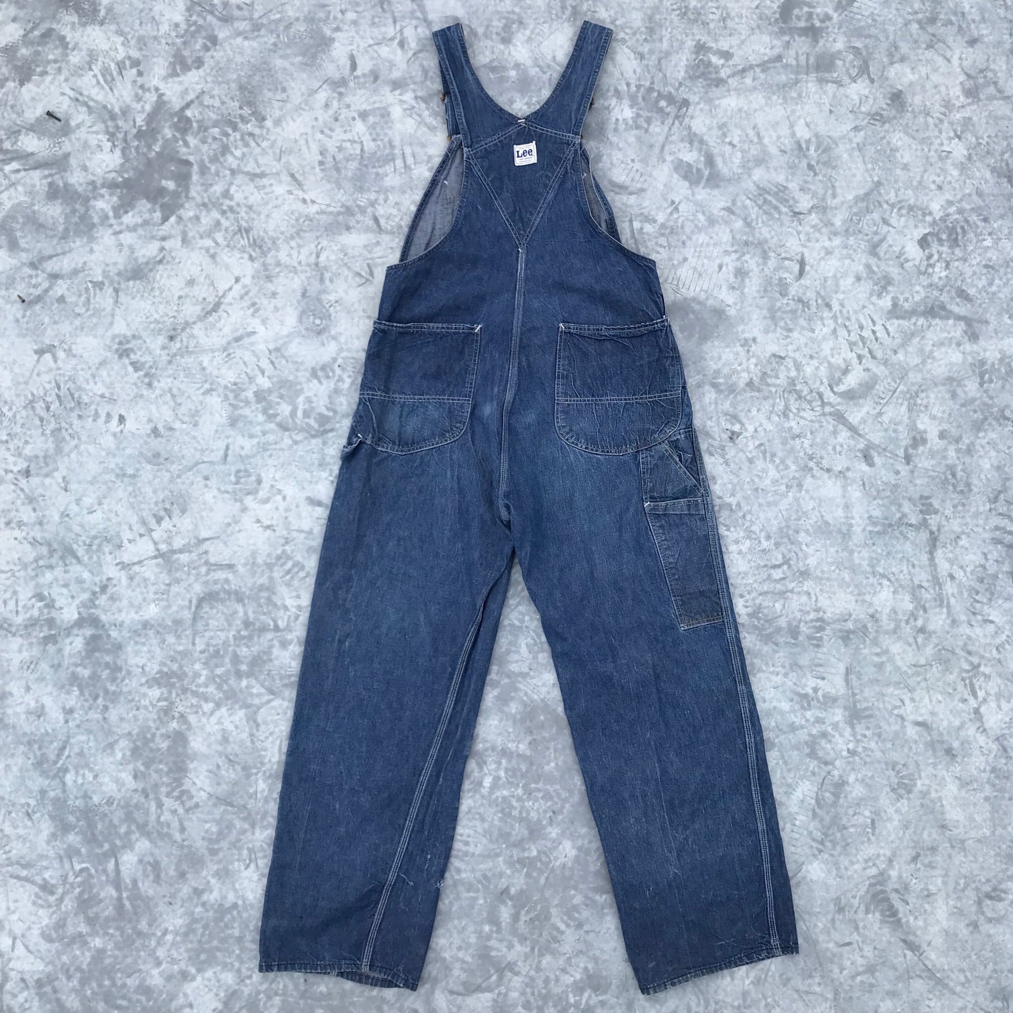 60's Lee リー デニム オーバーオール JELT DENIM トリプルステッチ 色