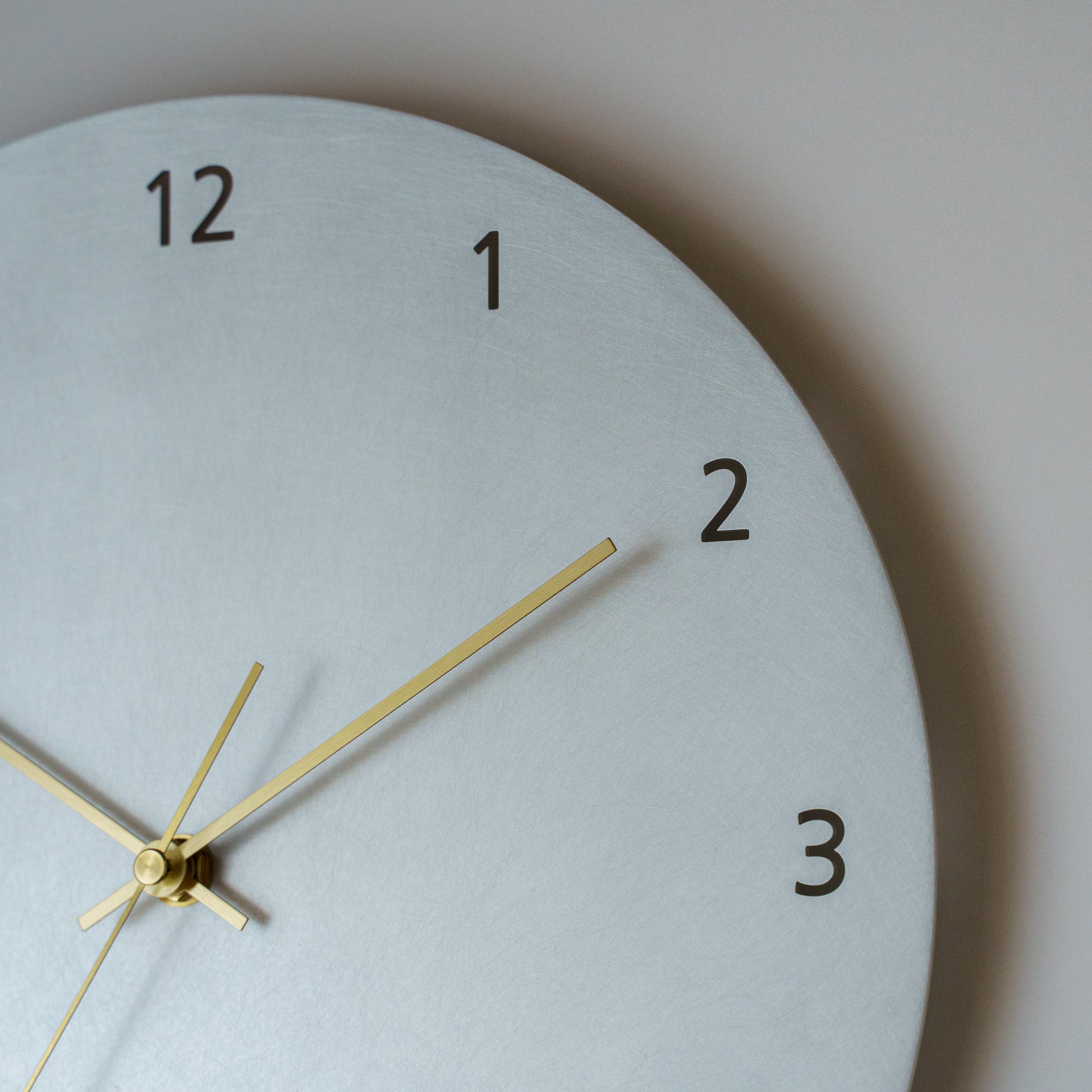 minimal wall clock 300 _ number / aluminum 壁掛け時計 300 数字