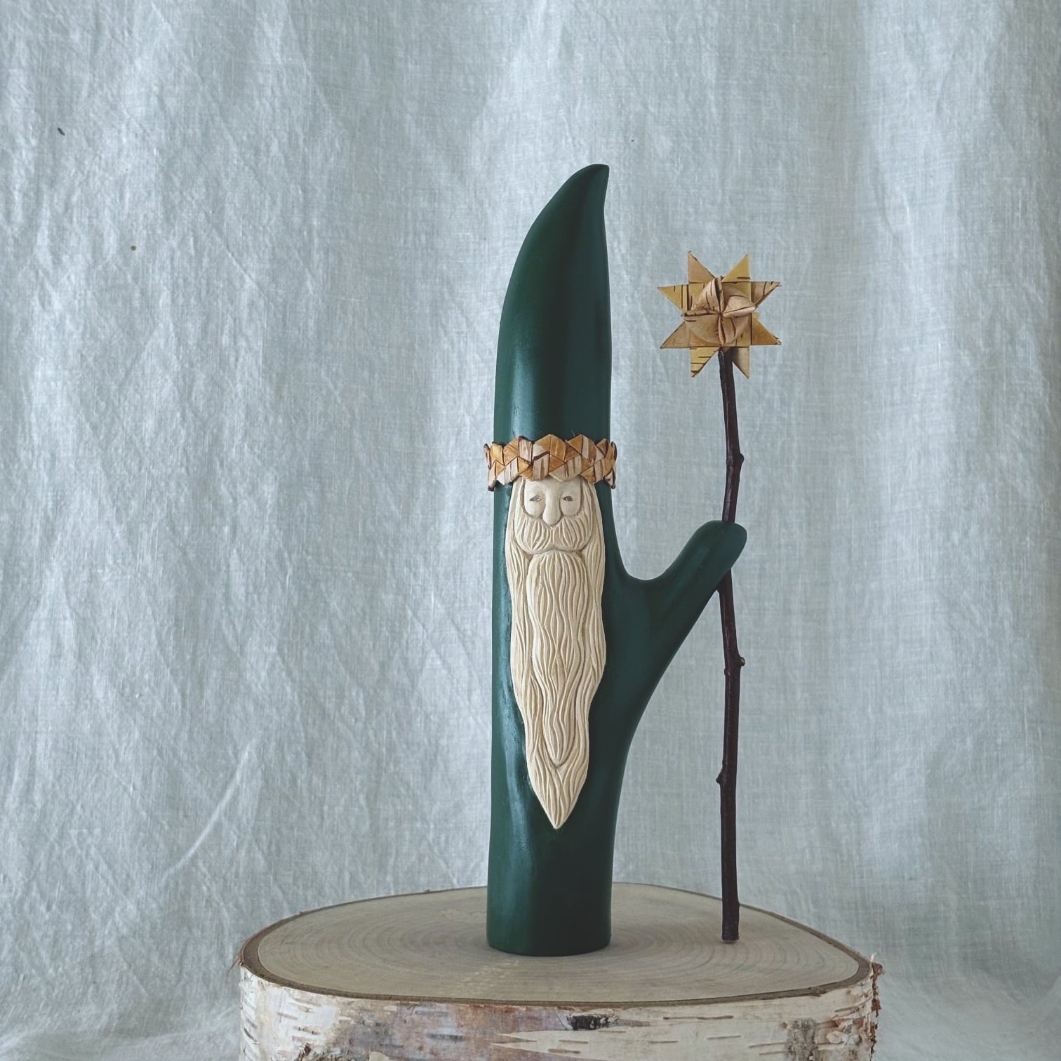 #40 SHIRAKABA SANTA tall premium green 星杖