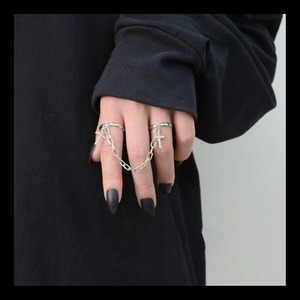 【予約】unisex ring 男女兼用 リング 指輪 レトロ パンク シルバー