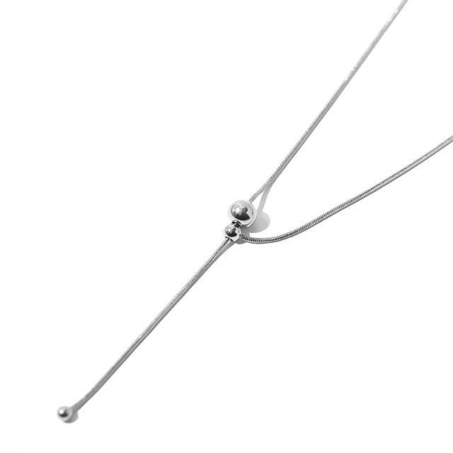 316L drop necklace［silver］#n118