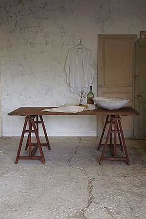 アトリエテーブル-antique work table